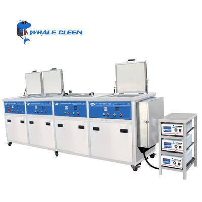 Five Tank Industrial Ultrasonic Cleaner 192L for Solvent Degreasing and Metal Parts Cleaning