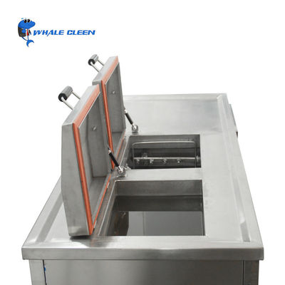 Pembersih Ultrasonik Industri Dua Tangki 96L Dengan Fungsi Pembersihan Pemanasan Dan Penyemprotan