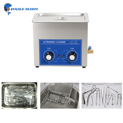 6.5L Pembersih Ultrasonik Medis Kontrol Mekanik Pembersih Instrumen Bedah Ultrasonik