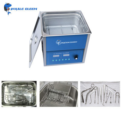CE Ultrasonic Lab Equipment Cleaner Ultrasonic Cleaner 10L Dengan Fungsi Power Adjustable