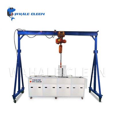Tiga Fase Daya 1.2KW Pembersih Ultrasonik Industri Dengan Multi Tank