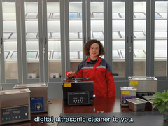 Pembersih Ultrasonik Meja Titanium Hitam